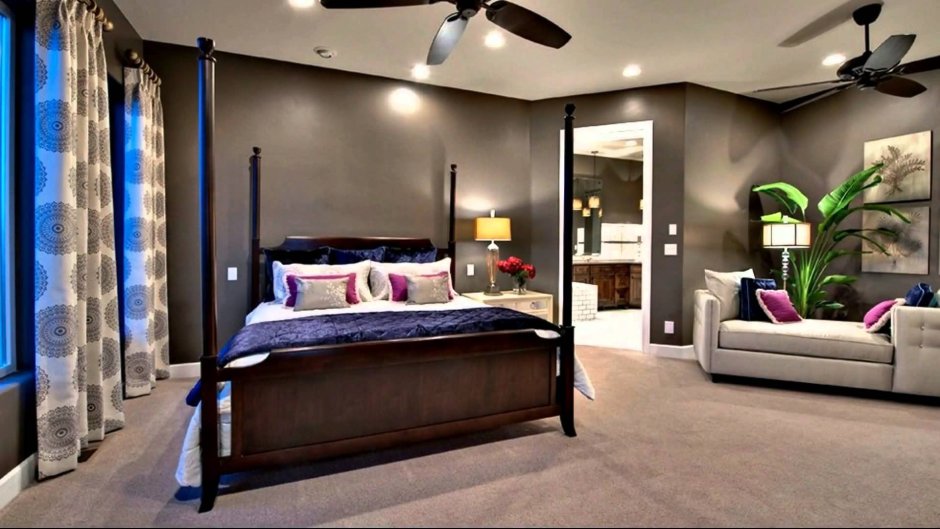 Спальня в темном цвете