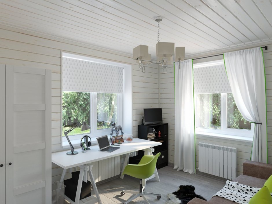 Белая вагонка на даче