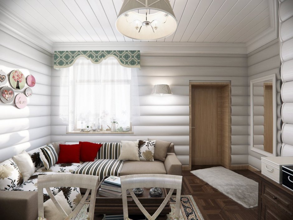 Отделка комнаты блок хаусом