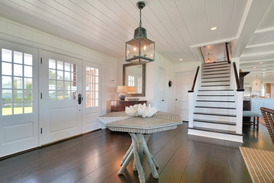 Крашеная вагонка в интерьере