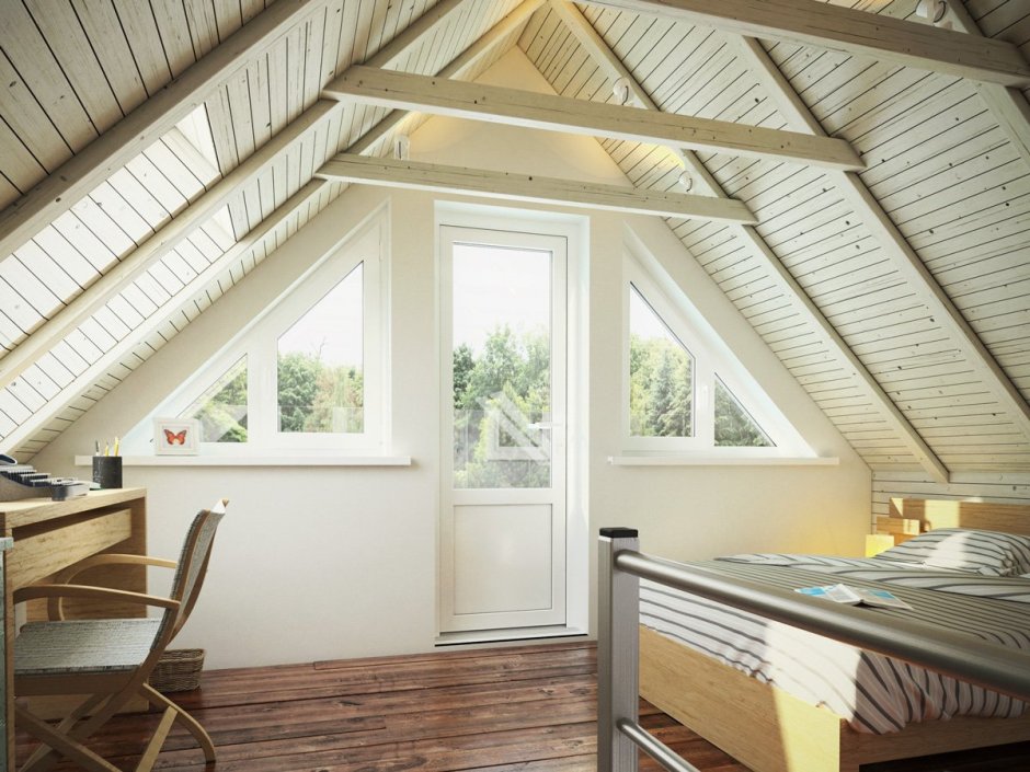 Мансардное окно Rehau 800x1250