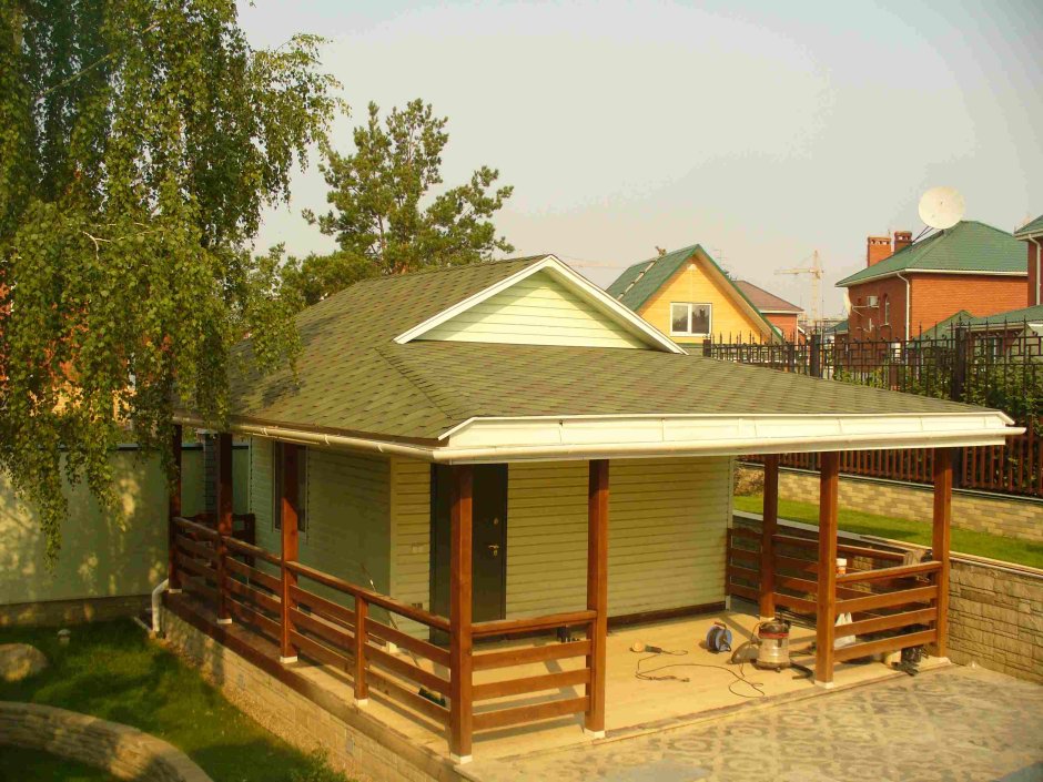 Беседка с баней