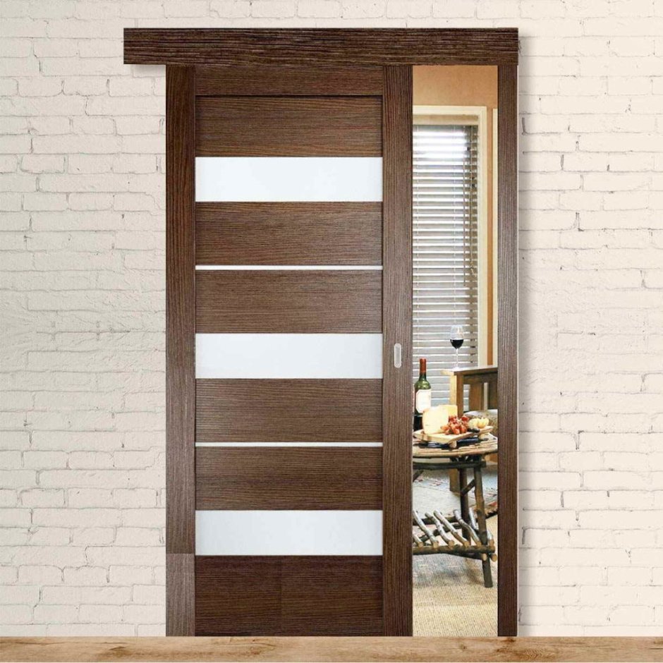 Сдвижная межкомнатная дверь проем 80