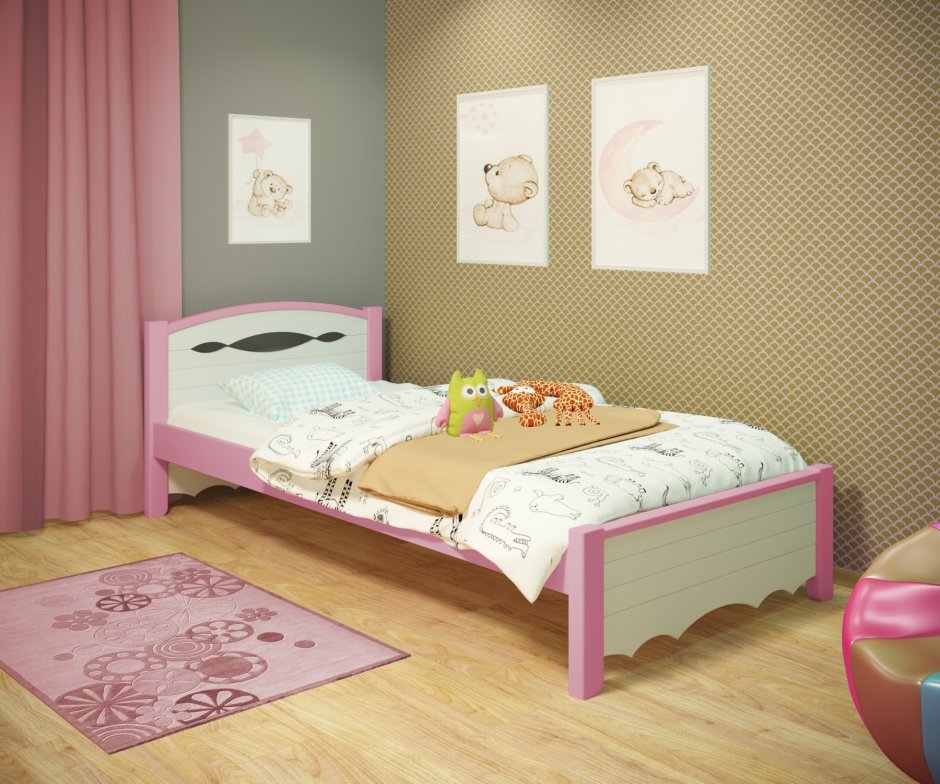 Челси Рэйнбоу с кроватью