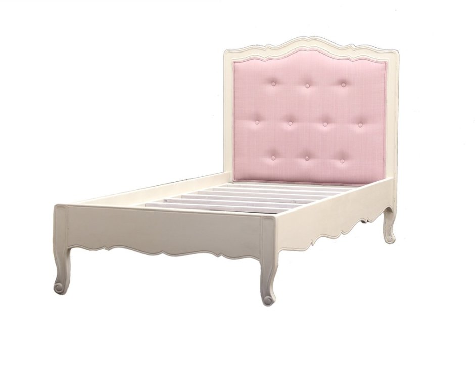 Кровать для девочки с мягким изголовьем