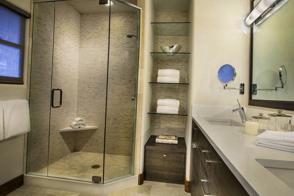 Ванная с душевой перегородкой