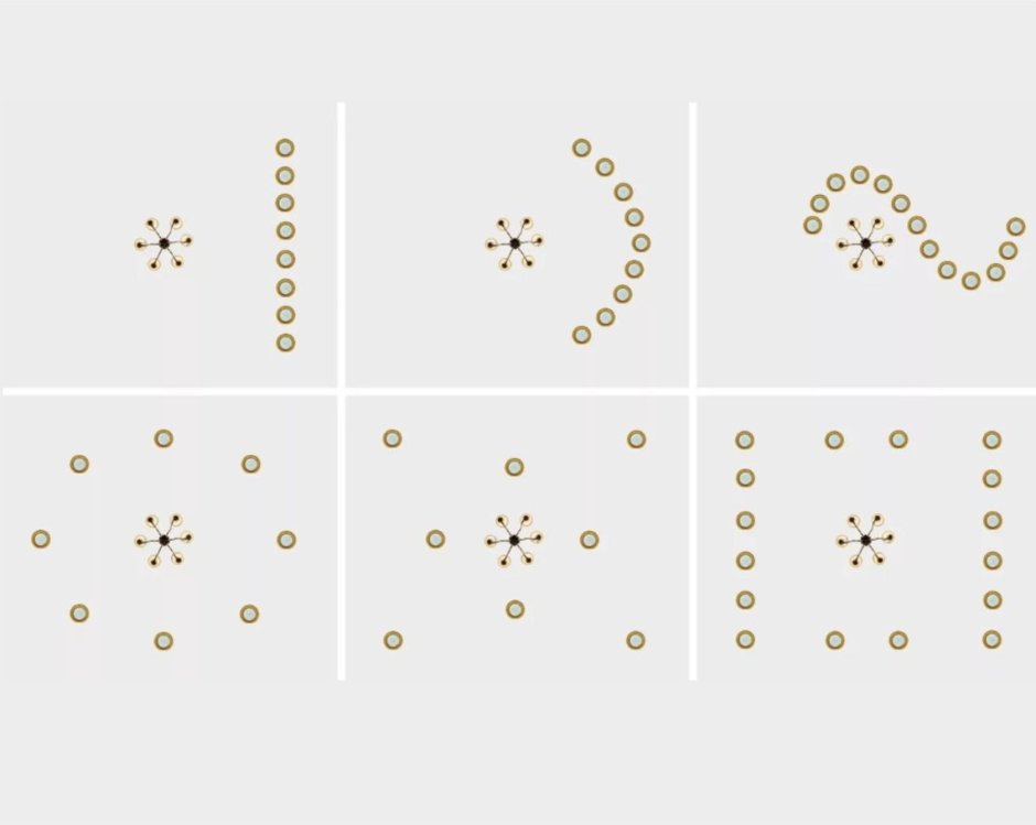 Размещение светильников на натяжном потолке
