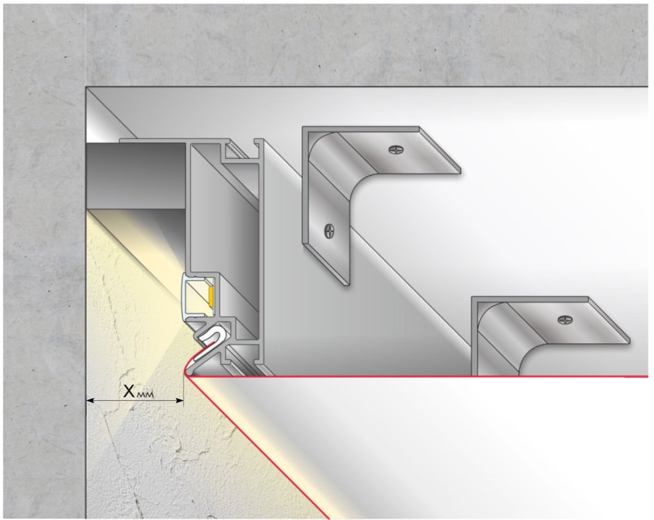 Профиль Люмфер для натяжных