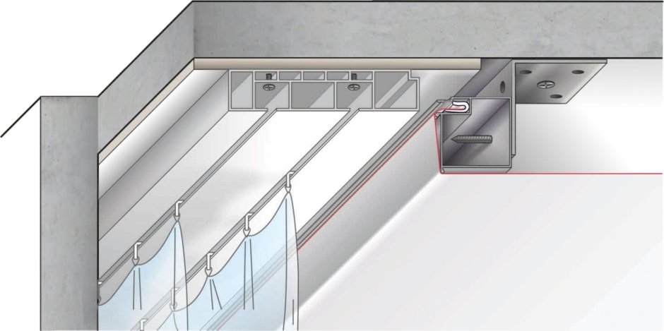 Потолочный профиль бп40