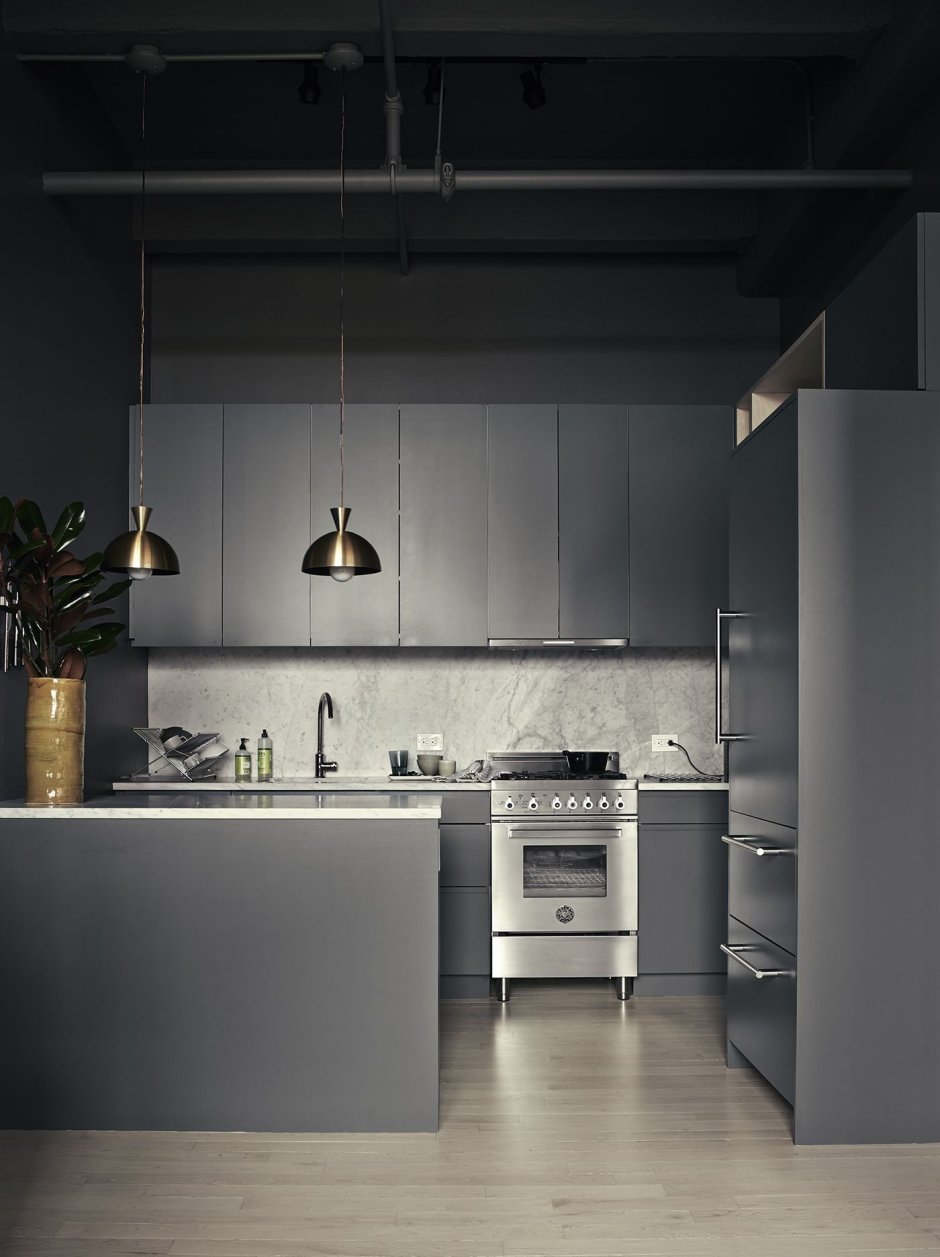 Серая кухня икеа