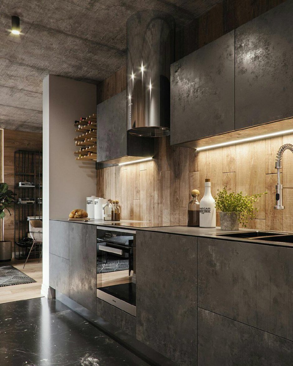 Кухня лофт Минимализм