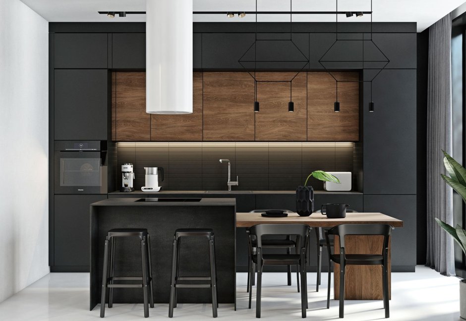 Кухни с антресолями Интегро