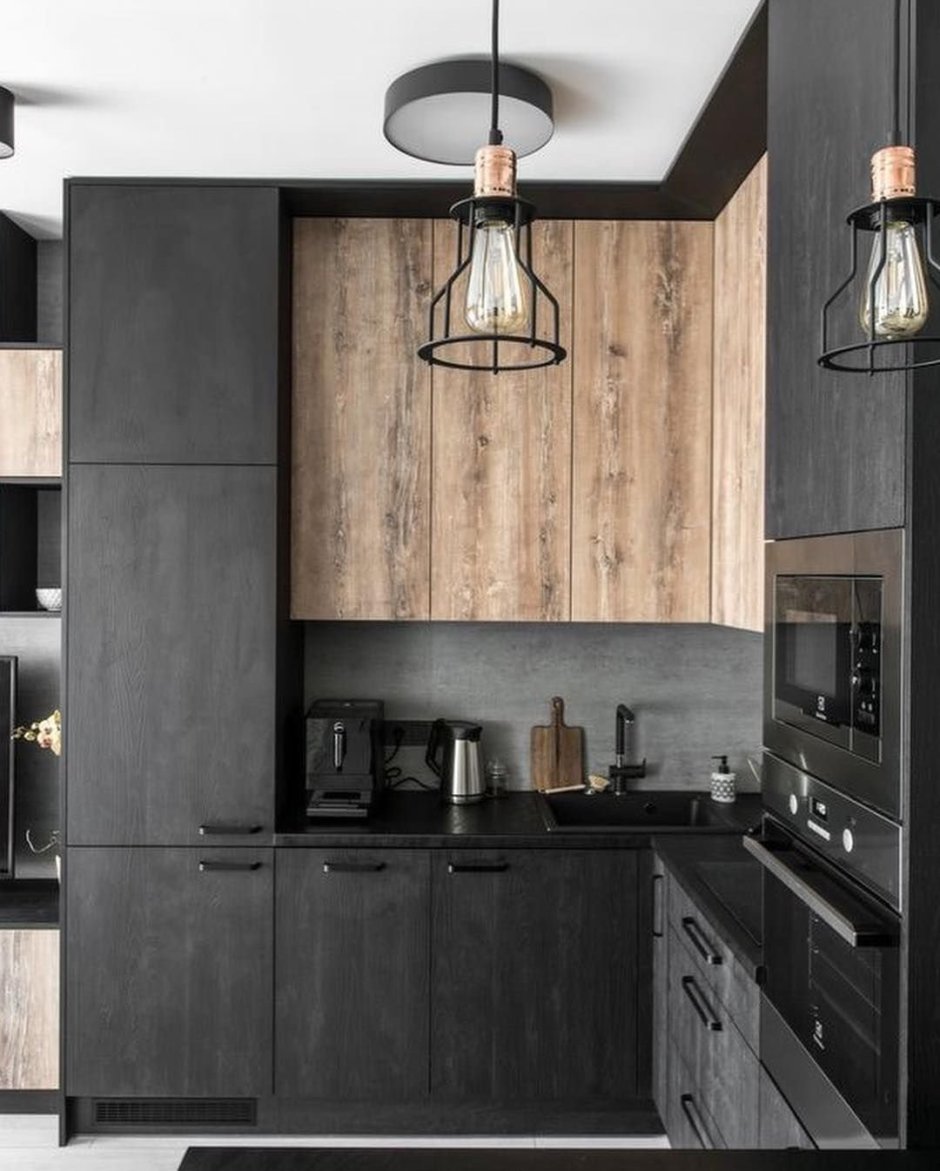 Кухня в стиле лофт 7м2