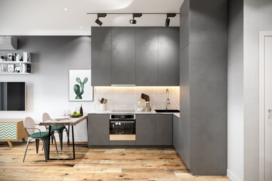 Кухня под бетон