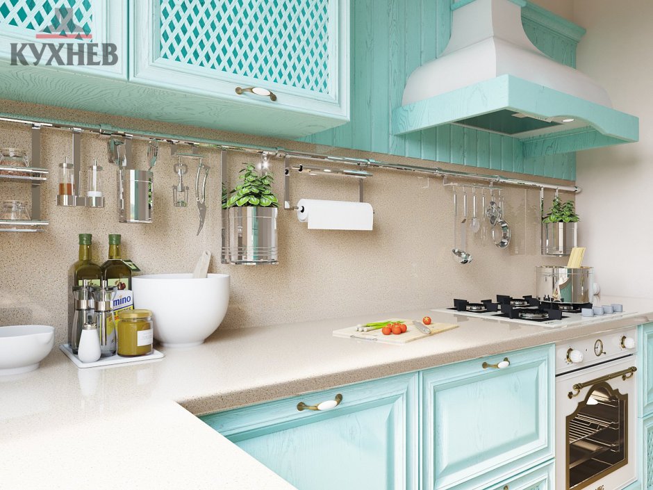 Кухня Леруа Мерлен мятная