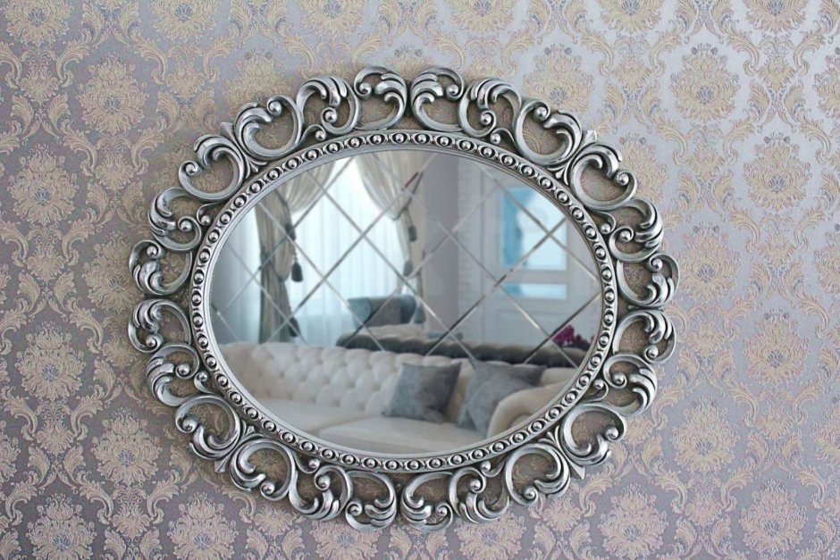 Зеркало серебряные зеркала овал 570х770мм