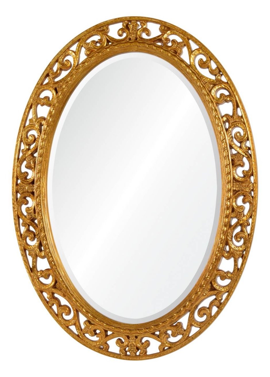 Зеркало Mr 121 (f2) золото 90*140*5 овальное