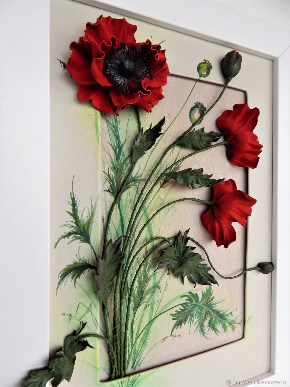 Декоративные цветочные панно