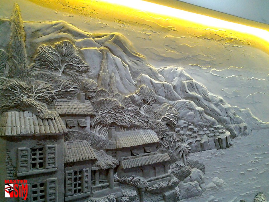 Барельеф горный аул