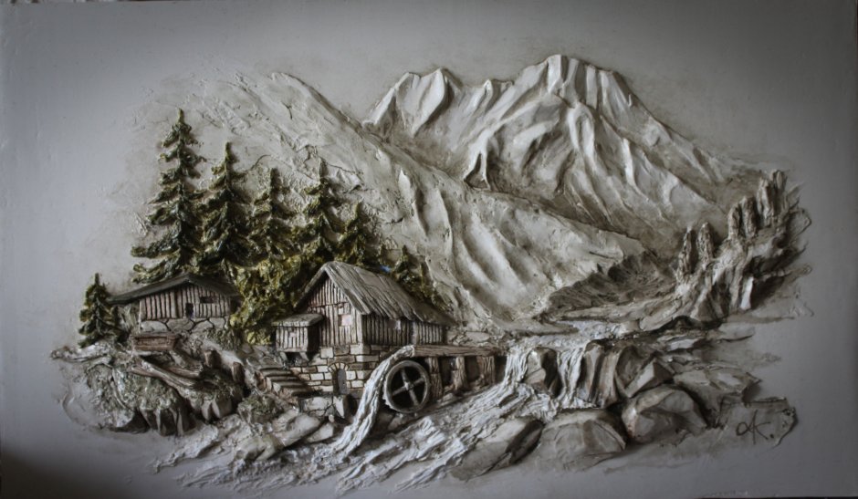 Барельефы пейзаж Александр Вакуленко