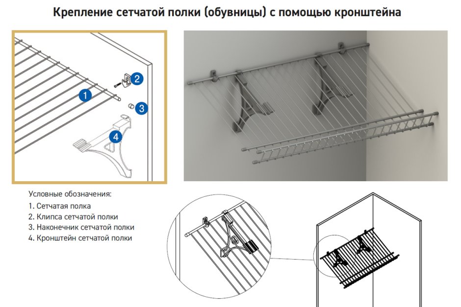 ЮММ полка сетчатая 500*3000 - белая