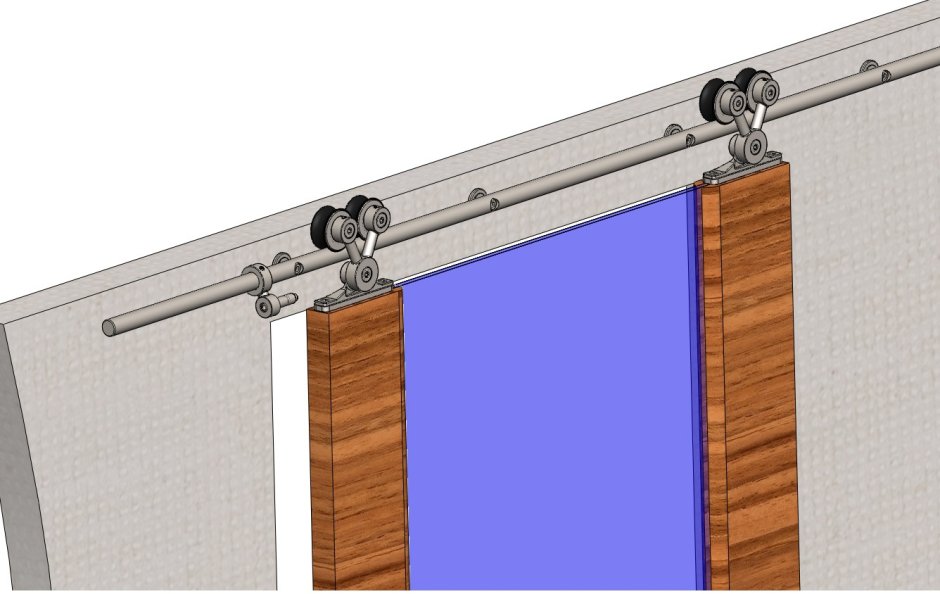 Выдвижные двери механизм снизу