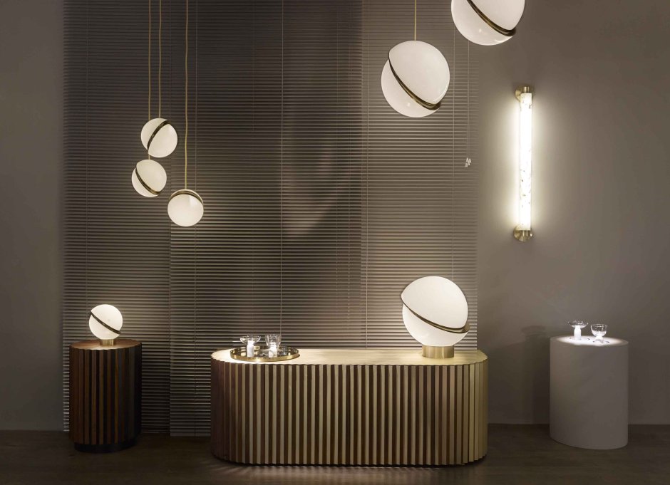 Светильник Crescent Light by Lee Broom d25 Gold.