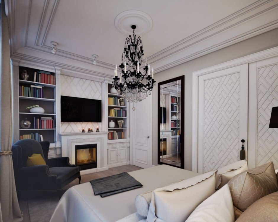 Неоклассика сталинка гостинная