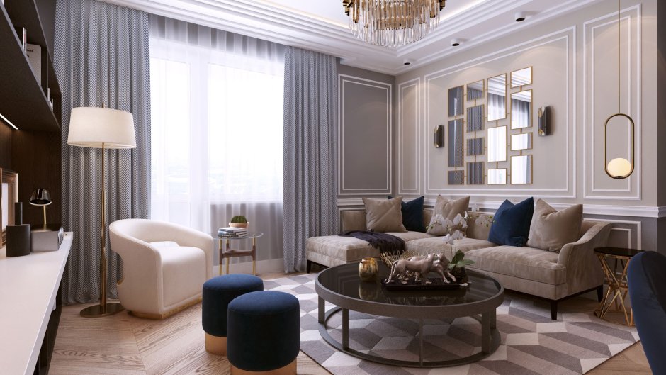 Интерьер Неоклассика гостиная