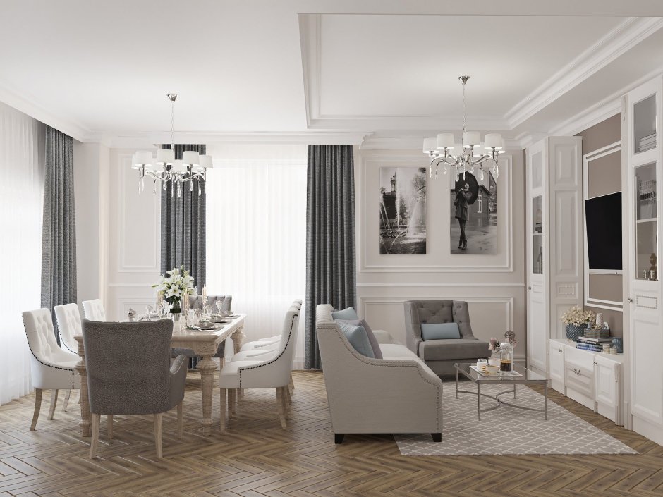 Гостиная Неоклассика Тиффани