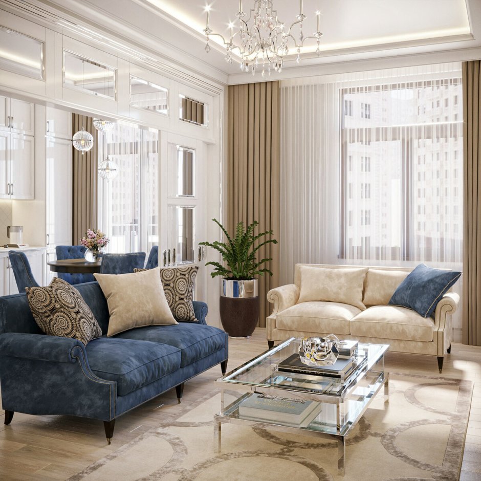 Гостиная Неоклассика Италия Кристофер Гай
