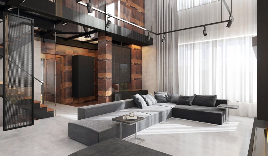 Интерьер в стиле брутализм и необрутализм