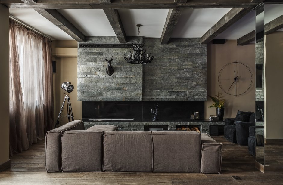 Интерьер в стиле брутализм и необрутализм