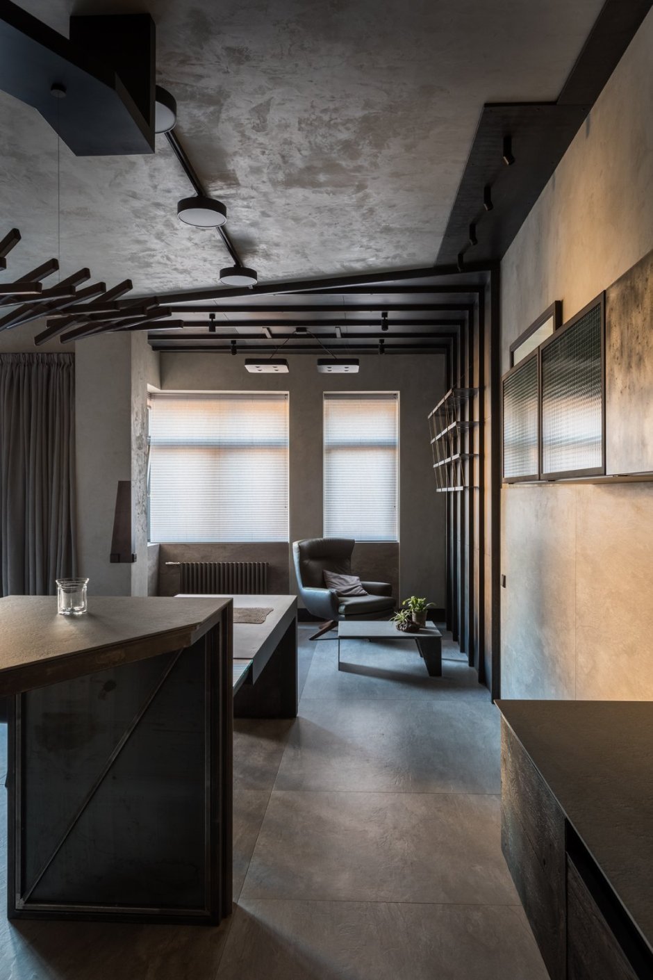 Нео брутализм интерьер