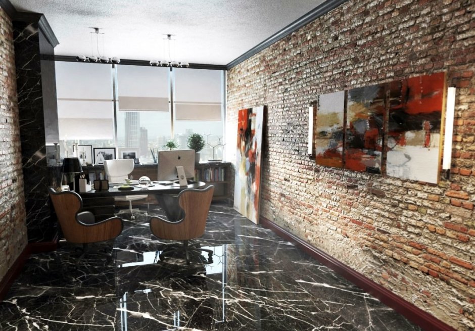 Нео брутализм интерьер