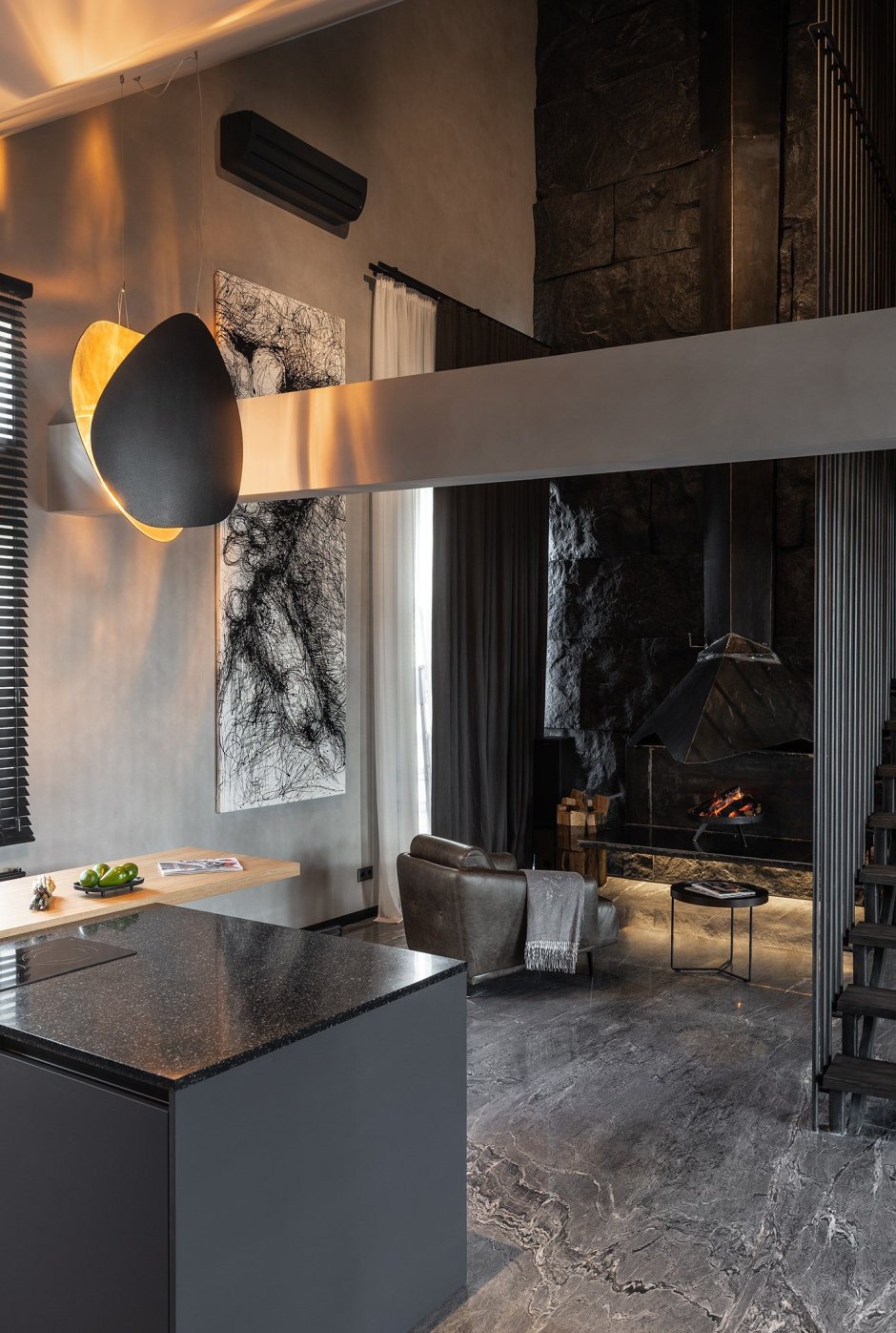 Нео брутализм интерьер