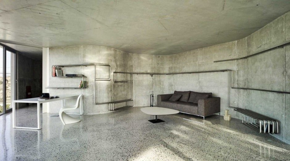 Нео брутализм интерьер