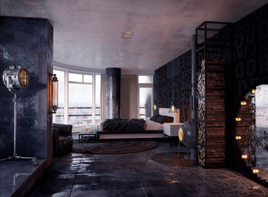 Стиль лофт и брутализм