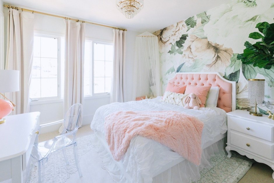 Нежный интерьер спальни