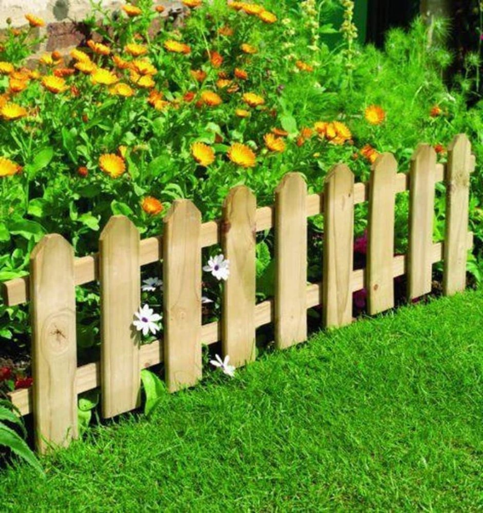 Забор для клумб декоративный