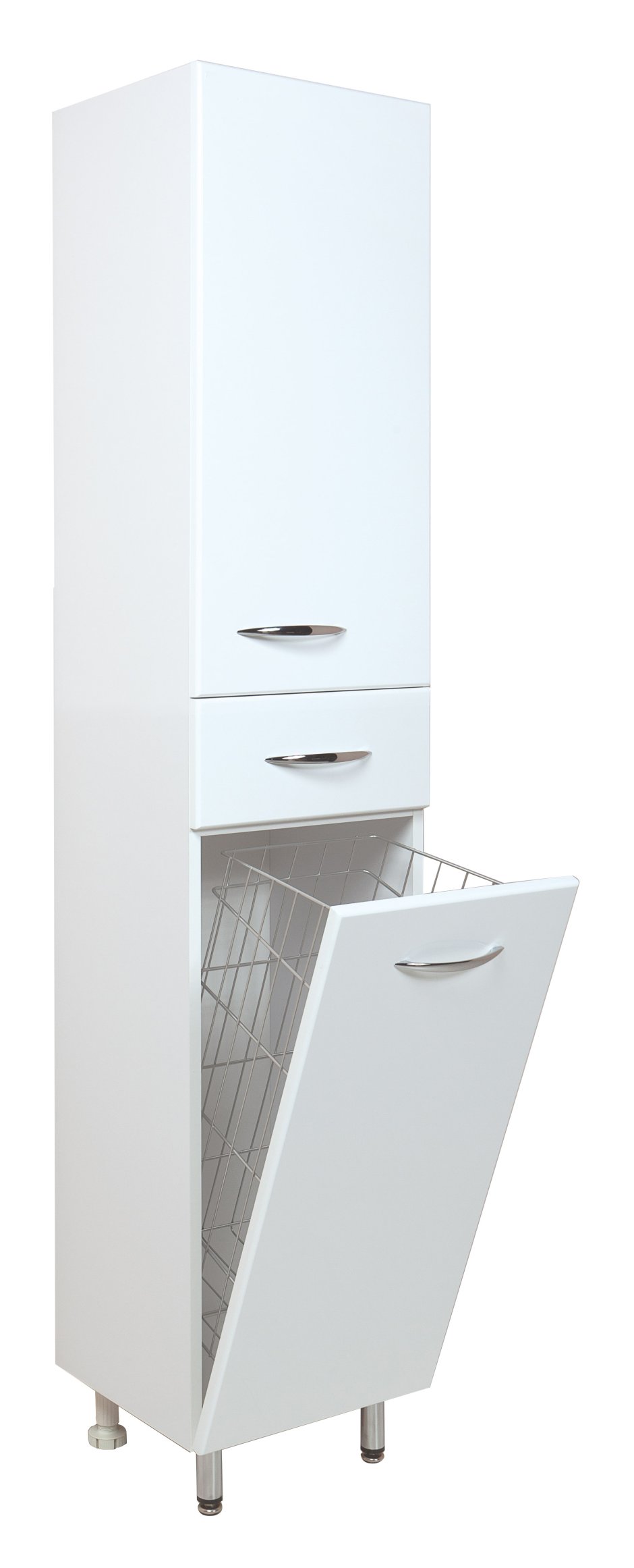 Шкаф-пенал Style line эко стандарт 48 с бельевой корзиной