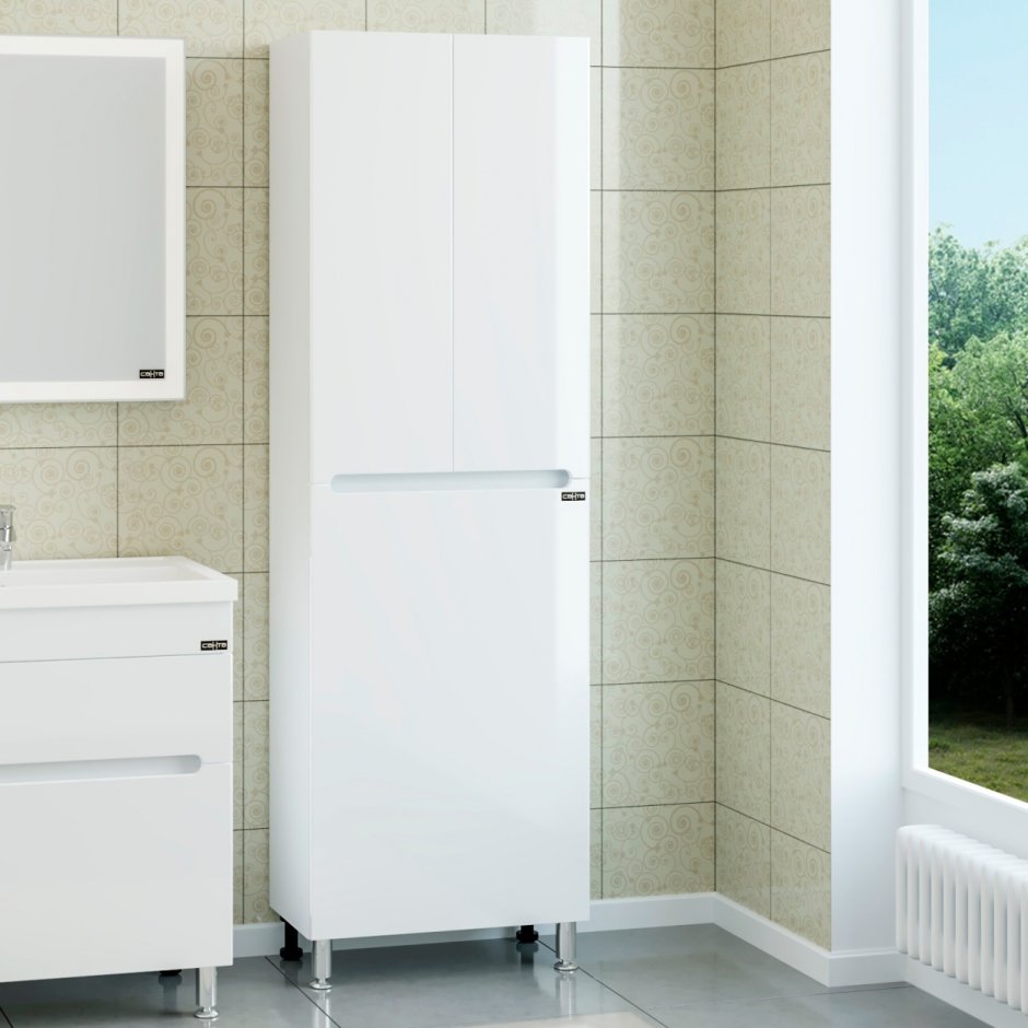 Шкаф-пенал для ванной Санта Лондон 60 524006