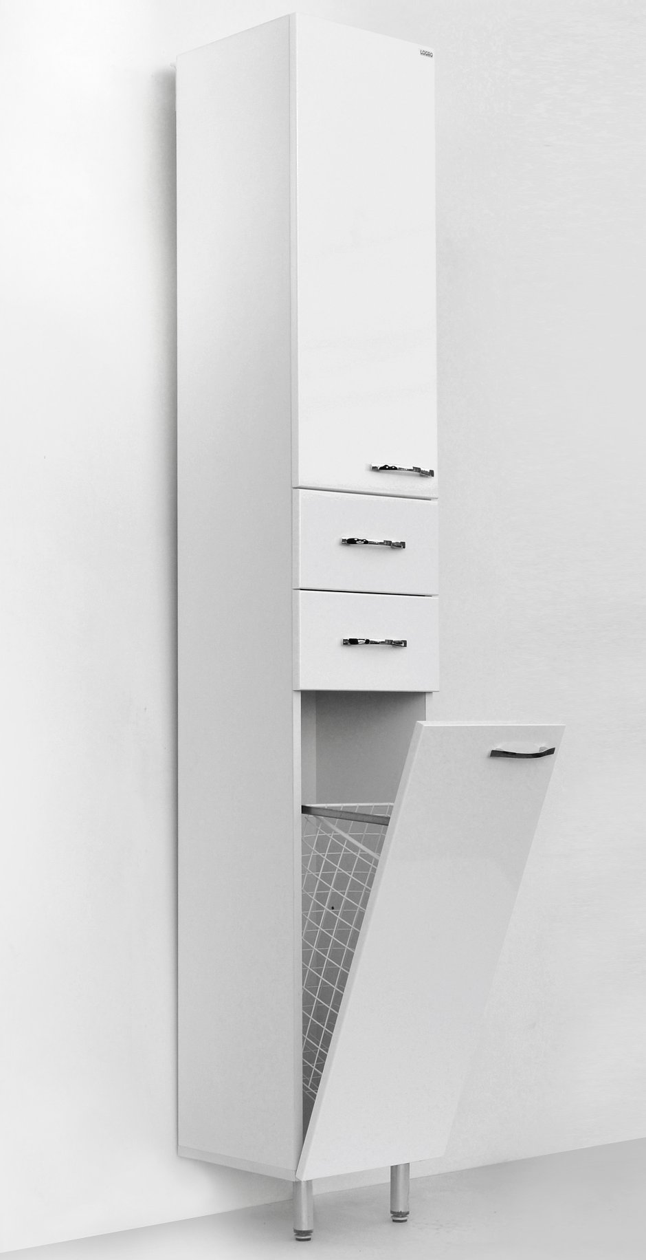 Пенал для ванны Кензо-30 с корзиной