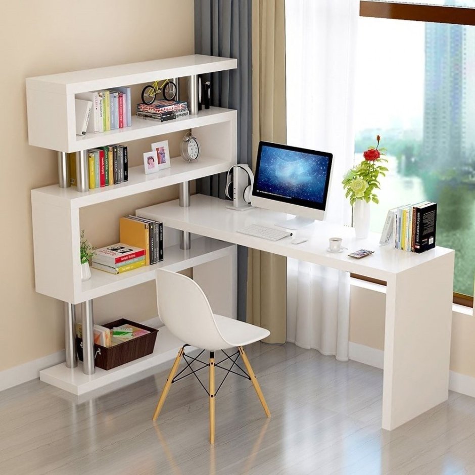 Стол компьютерный Homeoffice (белый, 1200х550х964 мм)