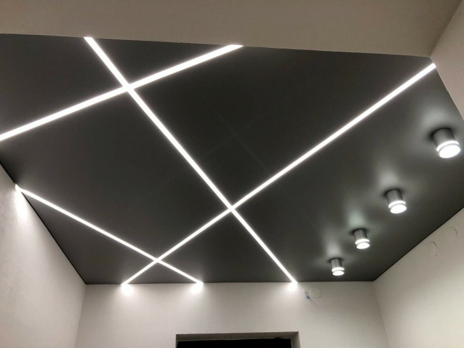 Световыединии на потолке