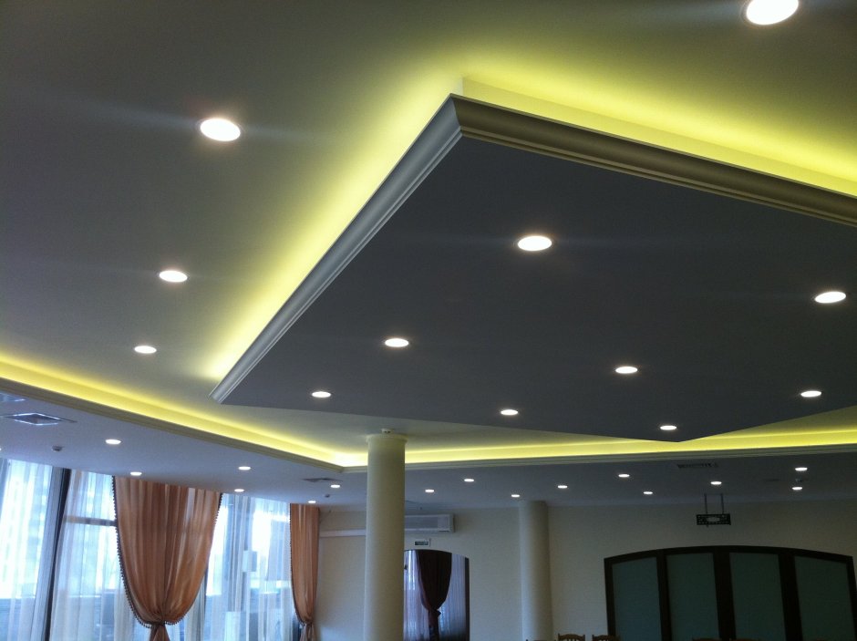 Многоуровневый потолок с подсветкой