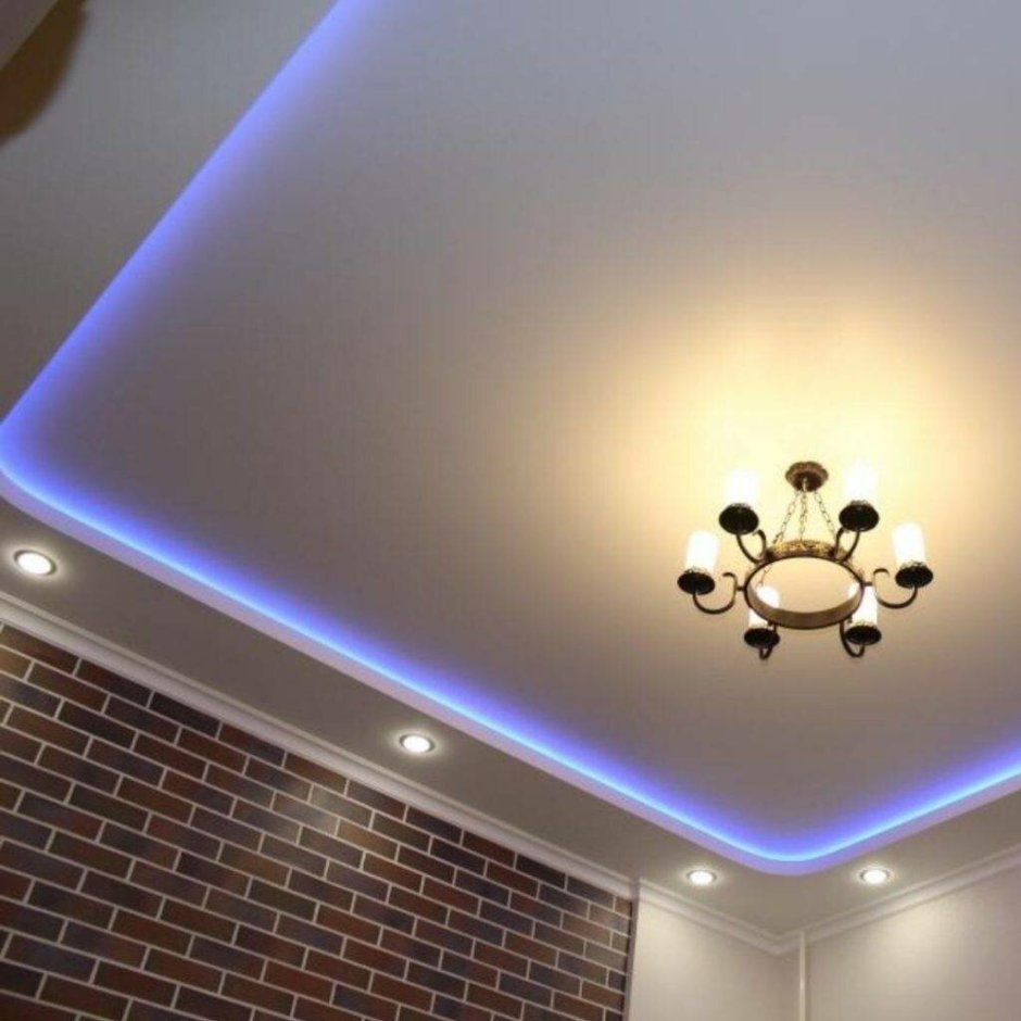 Двухуровневый потолок из гипсокартона