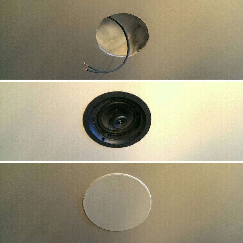 Встраиваемые колонки в потолок