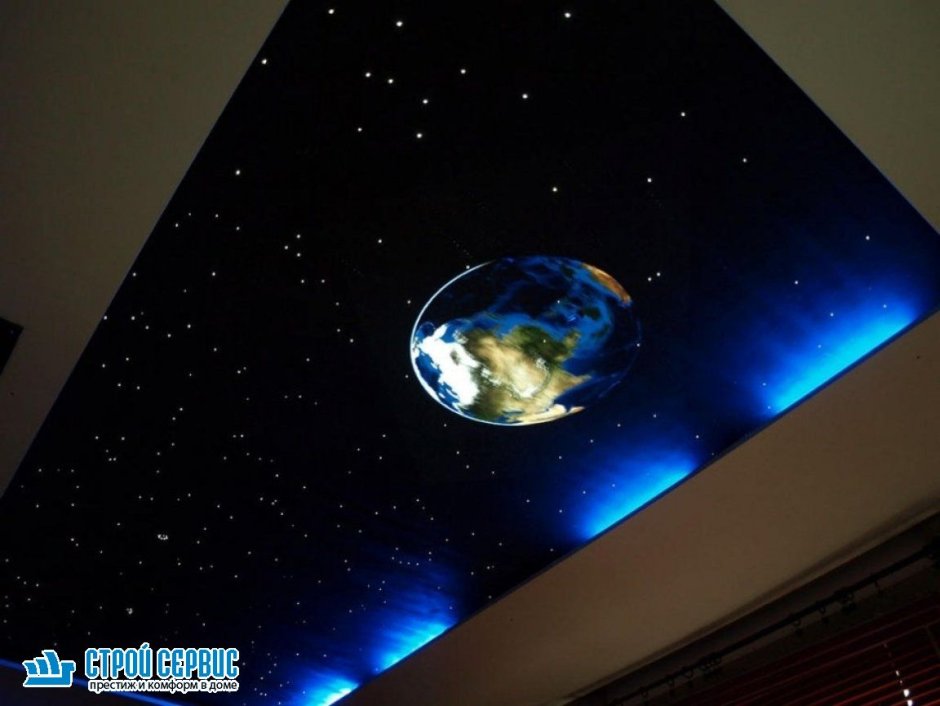 Натяжной потолок Дабл Вижн космос