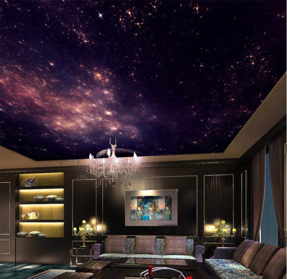 3д натяжной потолок Галактика